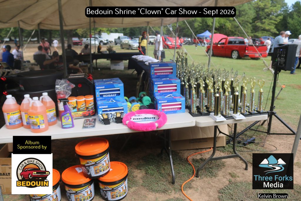 Vehicles on display at the Bedouin Shrine Clown Unit Car Show Muskogee Oklahoma